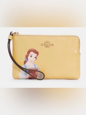 NWT Coach Disney Beauty and the Beast Belle pouch wristlet